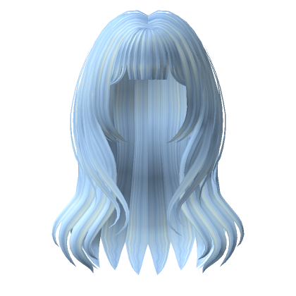 Stylish Pastel Blue Voluminous Hair | Roblox Item - Rolimon's
