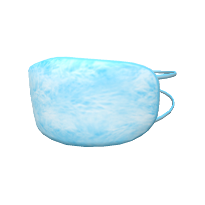 Roblox Item Blue Faux Fur Face Mask