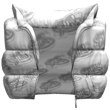 vstar* All Over Puffer Vest V2 Blanco 3.0 - Roblox