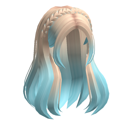 Flowy Natural Wavy Anime Messy Hair Cotton Candy - Roblox