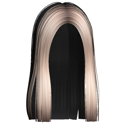 Roblox Item Medium Middle Part Straight Hair (Black Platinum )