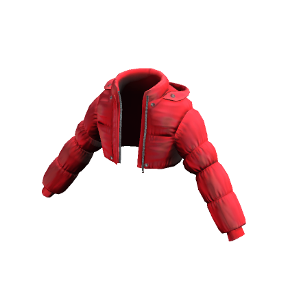 Forever 21 Crop Puffer Jacket Red | Roblox Item - Rolimon's