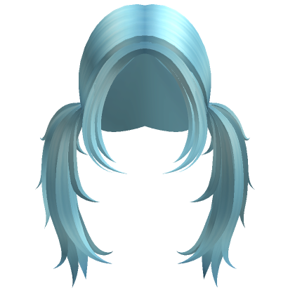 Long Flowy Fairy Hair (Light Blue)