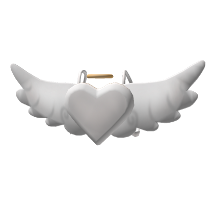 Roblox Item White Angel Backpack