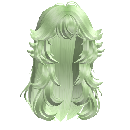 Natural Messy Layered Anime Hair Green's Code & Price - RblxTrade