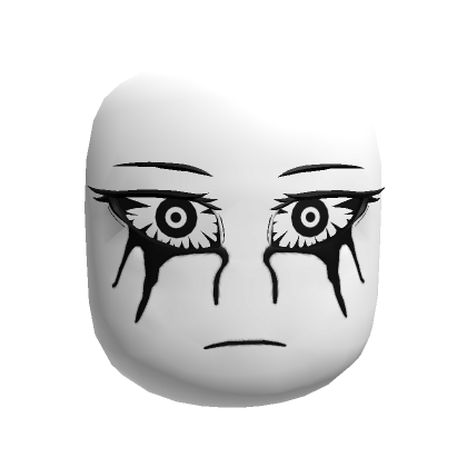 White Goth Crying Girl Face's Code & Price - RblxTrade