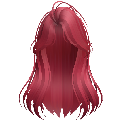 Roblox Item Soft Anime Girl Hair (Red)