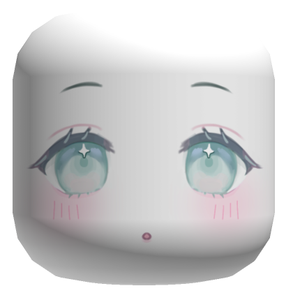 ♡ kawaii heart blush chibi anime face