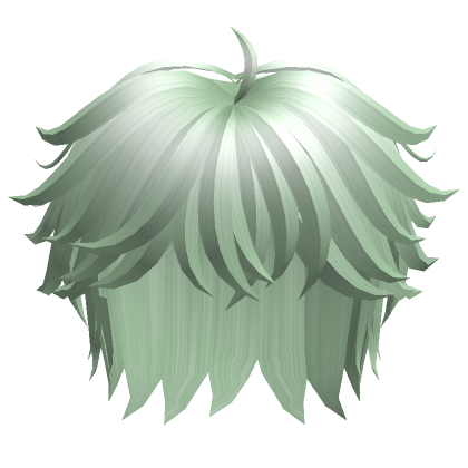 Fluffy Messy Anime Hair (Green) - Roblox
