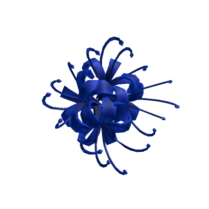 Roblox Item Blue Anime Flower [Mouth]