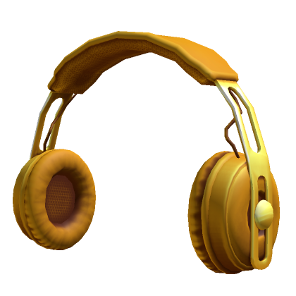 Roblox Item Gold Headphones