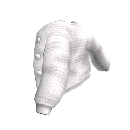 Roblox Item White Over-The-Shoulder Cardigan (3.0)
