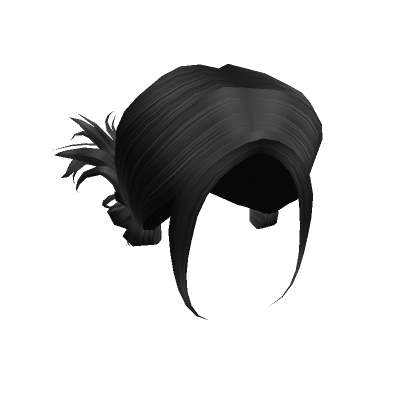 Y2K Messy Aesthetic Spiky Buns Hair (Black)'s Code & Price - RblxTrade