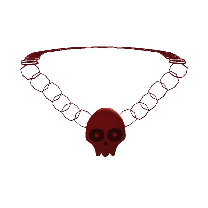 Red Skull Necklace | Roblox Item - Rolimon's