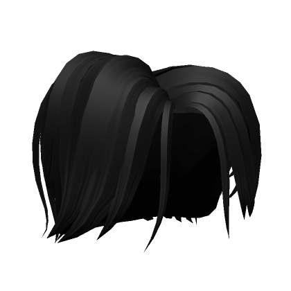 Neutral Black Wolf cut Hairstyle | Roblox Item - Rolimon's