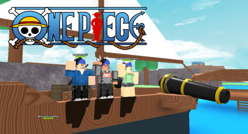 A cover for a roblox one piece game