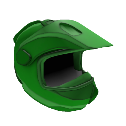Green - Matte Motocross Helmet | Roblox Item - Rolimon's