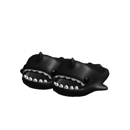 Roblox Item 3.0 Black Shark Slippers