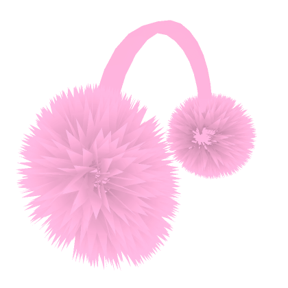 Roblox Item Pink Fluffy Earmuffs