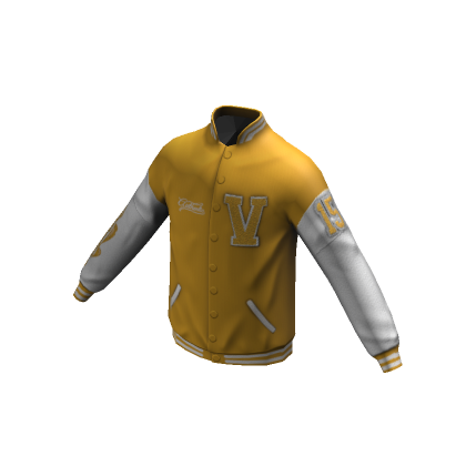 Roblox Item Yellow Varsity Jacket