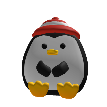 Penguin with Red and White Stripe Hat | Roblox Item - Rolimon's