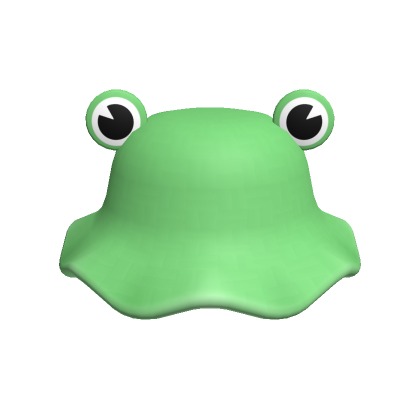 Roblox Item Cute Frog Hat - Green