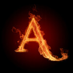 Letter A Fire