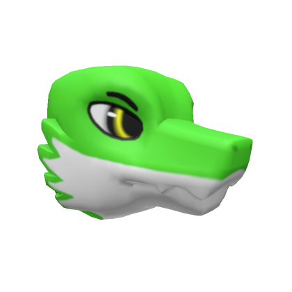 Lime Furred Dragon Head | Roblox Item - Rolimon's
