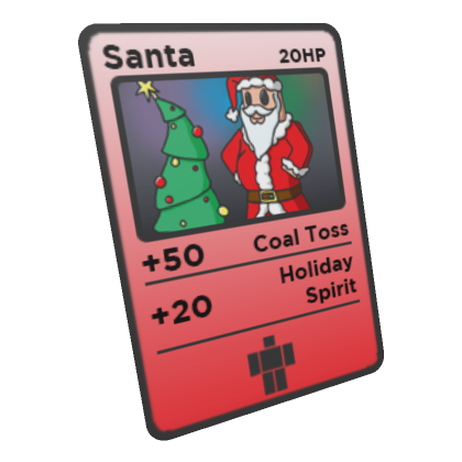 Roblox Item Santa Trading Card