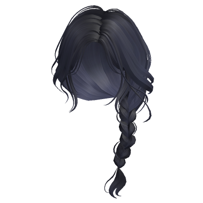 Blue Long Hair With Ponytail - $90  Black hair roblox, Long hair styles,  Ponytail