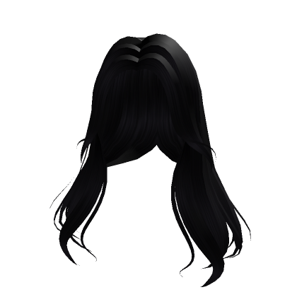 Roblox Item Black Aesthetic Flowy Over The Shoulder Hair