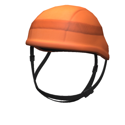 Roblox Item Pro Orange Military Helmet