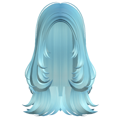 Roblox Item Long Cloudy Cute Curls Hair (Light Blue)