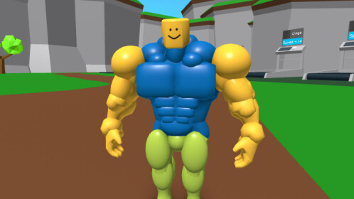 Getting The BIGGEST MUSCLES In ROBLOX! (Simulator) 