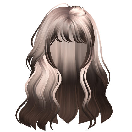 Flowy Natural Wavy Anime Messy Hair Brown & Blonde - Roblox