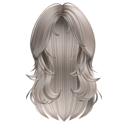 Mermaid Wolfcut Messy Layered Hair Platinum - Roblox