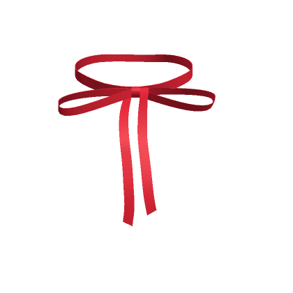Red ribbon choker sale