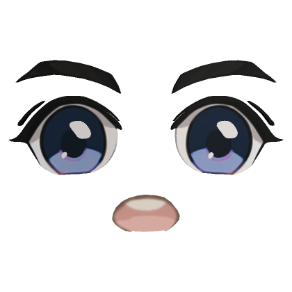 Roblox Item 😁 Shout Blue Eyes Face (3D) 😁