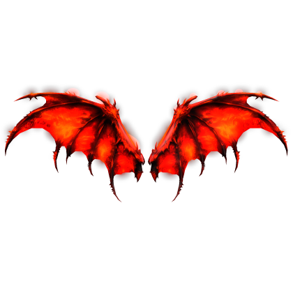Emissive Glowing Demon Wings (Red)
