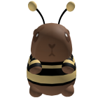 Cute Capybara dressed as a Bee