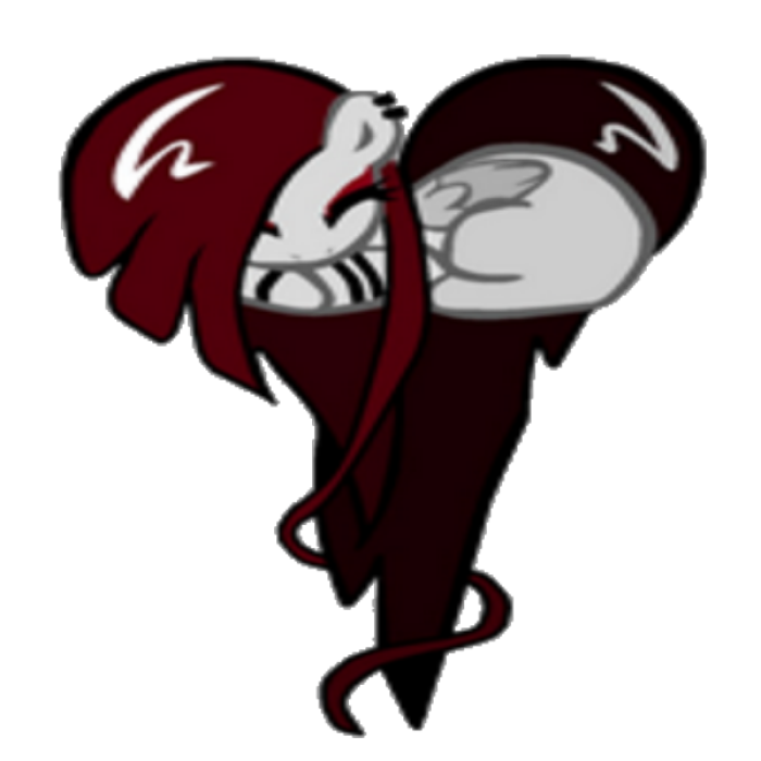Red & Grey Pony Heart With Free Skin Background Roblox decal