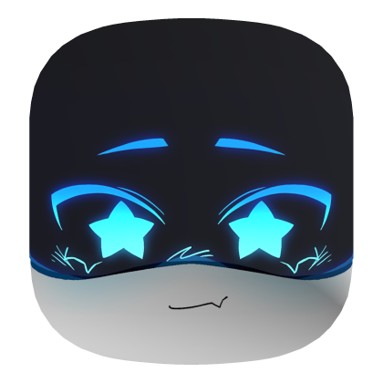 Murder drones - Blue visor cute star face  Roblox item
