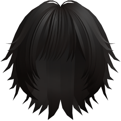 spiky messy emo boy hair in dark brown