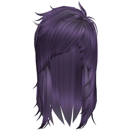 Scene Messy Long Hair (Purple) Roblox item