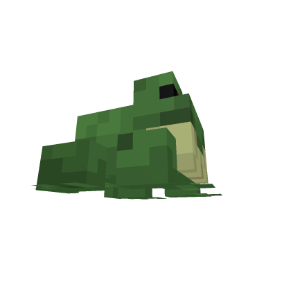 Rigged Minecraft Frog