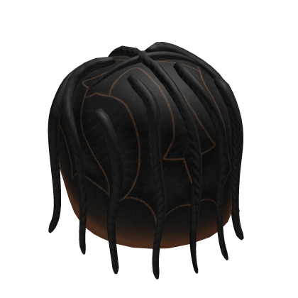 Black Gothic Cross Parted Braids Roblox item