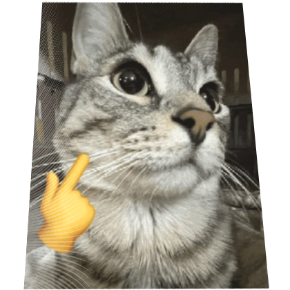 Animated Mewing Cat Meme Cape Roblox item