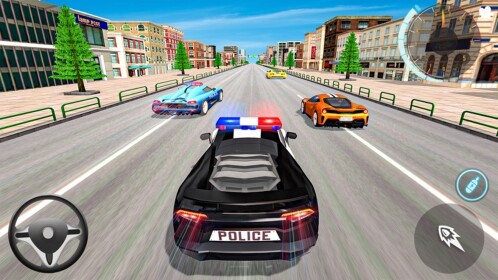 Police Car Driving And Parking