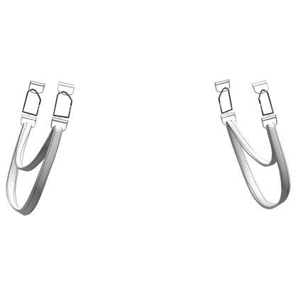 white side waist belt suspenders Roblox item