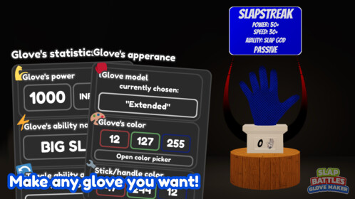 👏 slap battles: glove maker